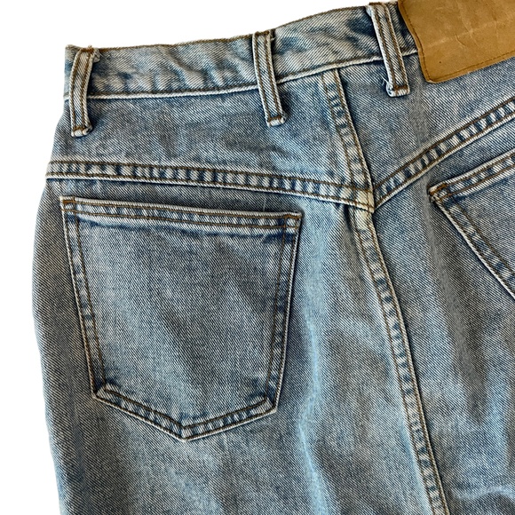 VINTAGE GUESS JEANS GEORGES MARCIANO DENIM JEAN SKIRT SIZE 31 USA - Picture 6 of 9